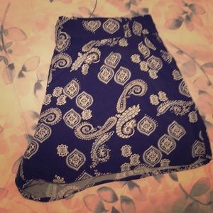 Paisley printed shorts